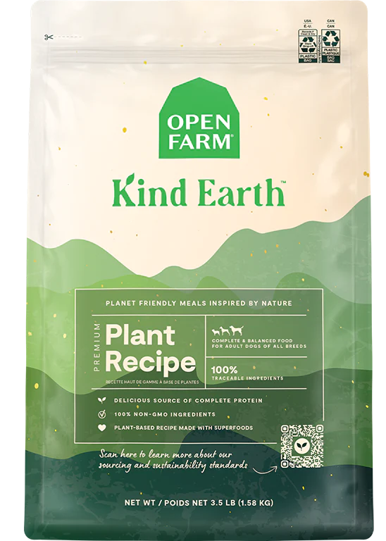 Open Farm Kind Earth Premium Plant Kibble Recipe